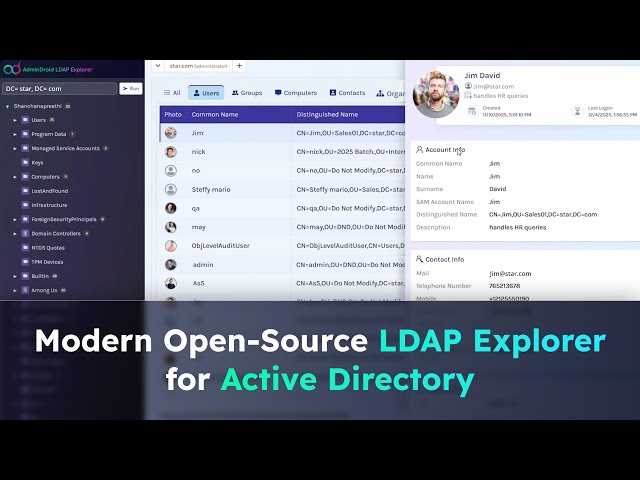 LDAP Explorer for Active Directory | AdminDroid Community Tools