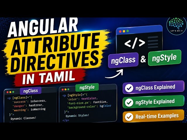 Angular#6 Attribute Directives in Tamil | ngClass&ngStyle Explained with RealTime Examples|#angular 
