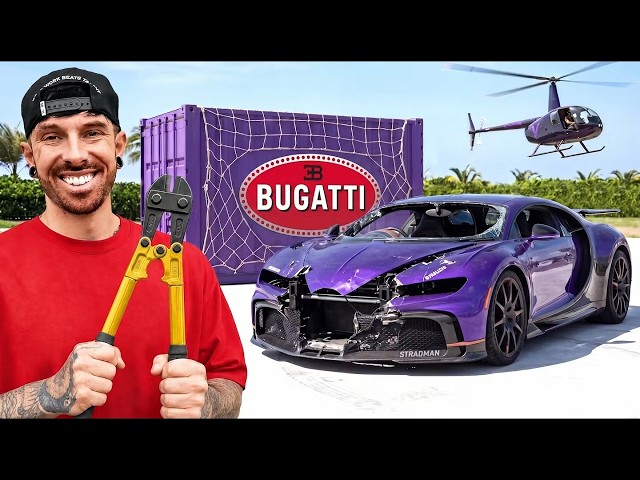 INSTALACIÓN DE UN KIT DE CARROCERÍA DE 700 000 DÓLARES EN EL BUGATTI CHIRON SINIESTRADO