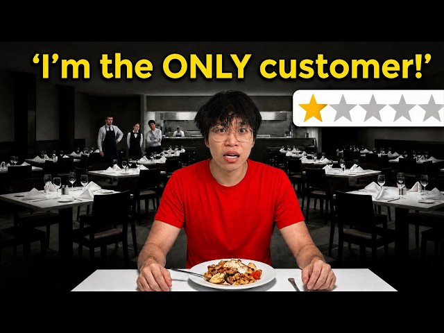 I ONLY Ate At Empty Restaurants For 100 Hours