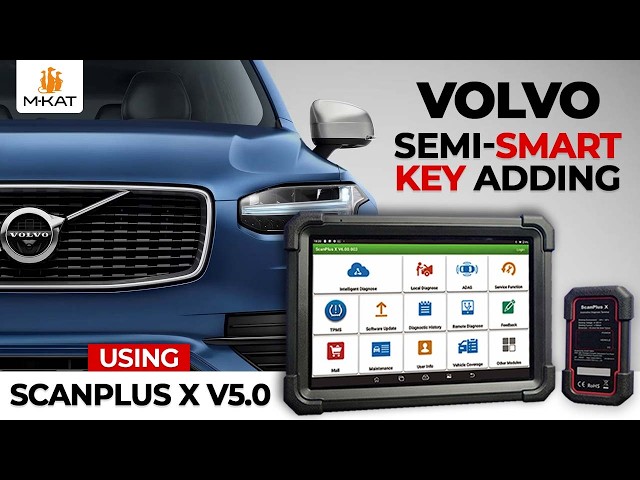 Volvo Key Adding with ScanPlus X V5.0 | Immobiliser Key Programming Tutorial