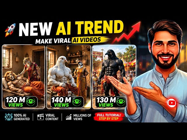 🔥Create Viral AI Animal Story Videos in Just 2 Minutes! 😱 | New AI Trend 2026