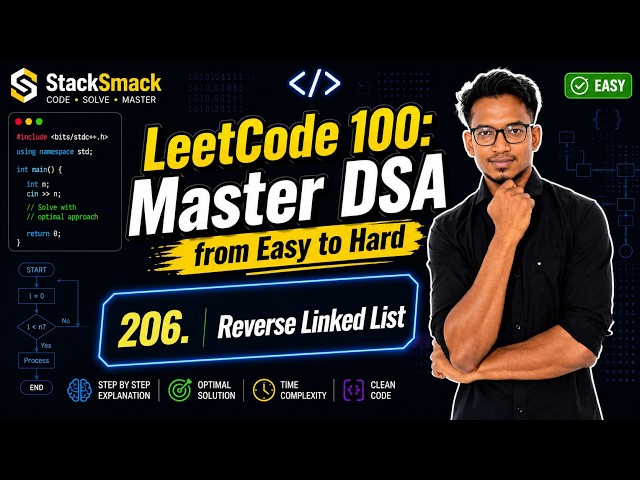 "Leet Code 206. Solved! "Reverse Linked List  | Easy Java Solution | Linked List | #StackSmack #fyp