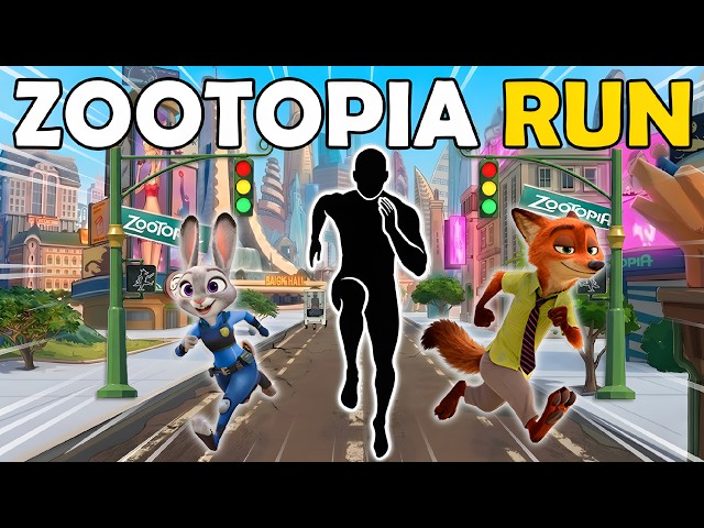 4K Immersive Interactive Warm-up | 🐰🦊POV ZOOTOPIA CHASE | Viral Challenge| Fun Workout | Brain Break