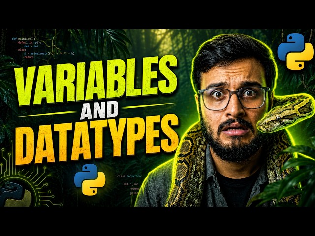 Python Variables & Data Types Explained Like Never Before! | type() Function | Python Lecture 2