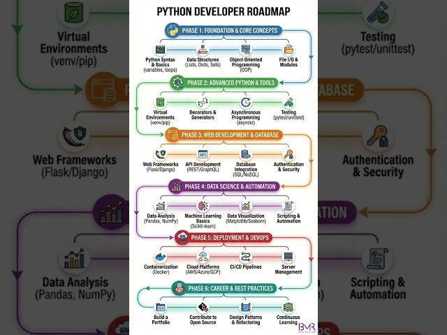 🚀 Python Developer Roadmap 2026 | Learn Python the RIGHT Way (No Confusion!)