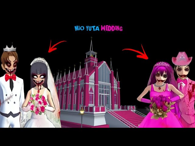 Yuta Mio Couple Wedding In The Chapel Drama | Sakura School Simulation 