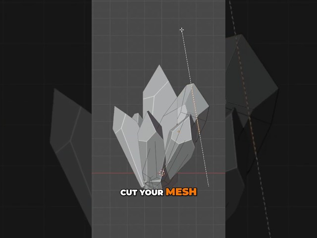 Slice your mesh perfectly with this hidden Blender feature #blender3d #3dart #tutorial