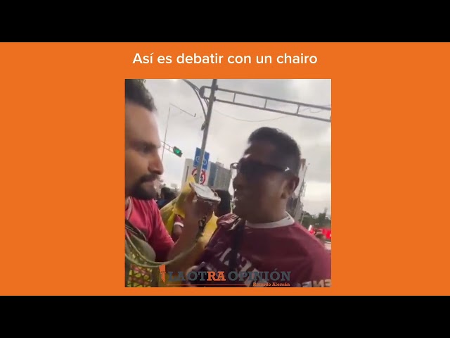 Así es debatir con un chairo