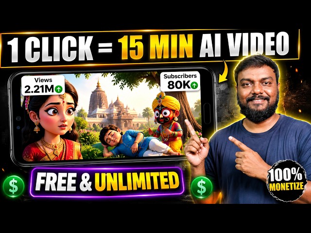 🔴 1 Prompt போதும்! 🔥 15 Min AI Video உருவாக்குவது எப்படி? (2026)