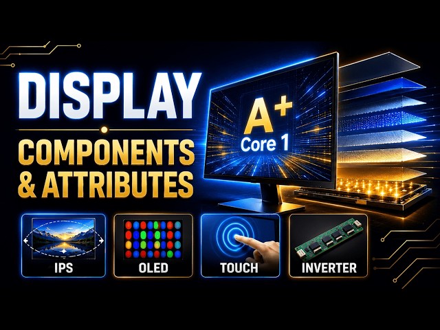 Display Components & Attributes Explained | CompTIA A+ Core 1