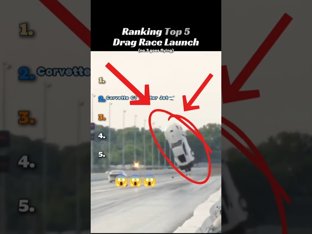 Ranking Top 5 Drag Race Launch #usa #supercars