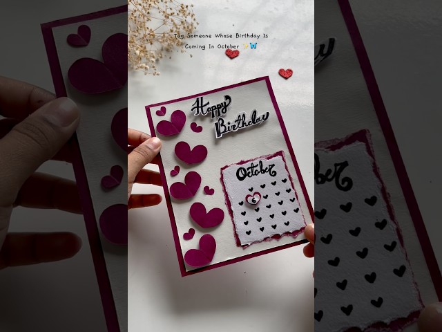 DIY Easy And Unique Birthday Card With Calendar #shorts #viral #trending #handmade #artandcraft #diy