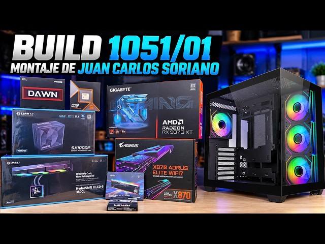 BUILD 1051/01 Montaje de Juan Carlos Soriano RYZEN 5 9600X 32GB  RX 9070XT COOLERMASTER ELITE 681