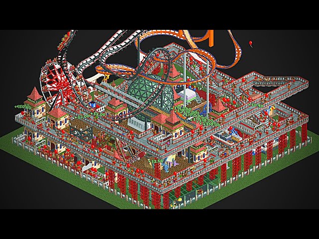 Rollercoaster Tycoon 2 MICROPARK Timelapse