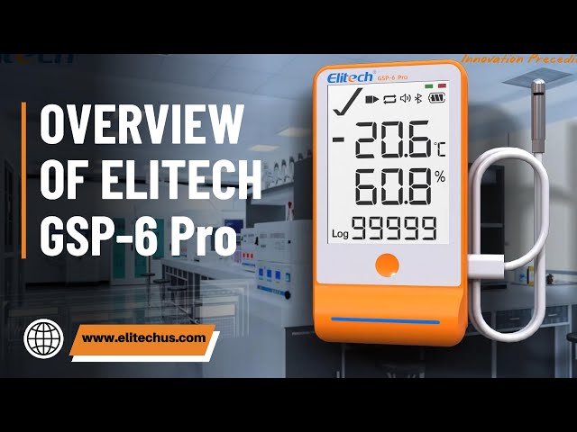 Overview of  Elitech GSP-6 Pro Temperature & Humidity Data Logger