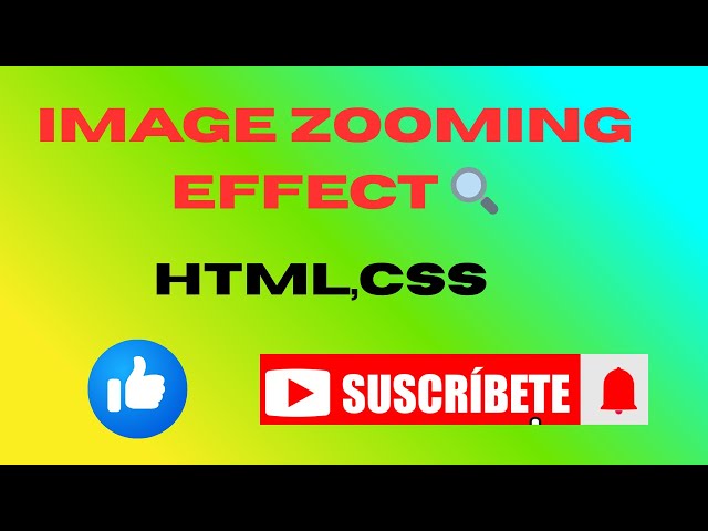 Zoom In & Out on Hover — HTML & CSS | Zoom Animation in CSS