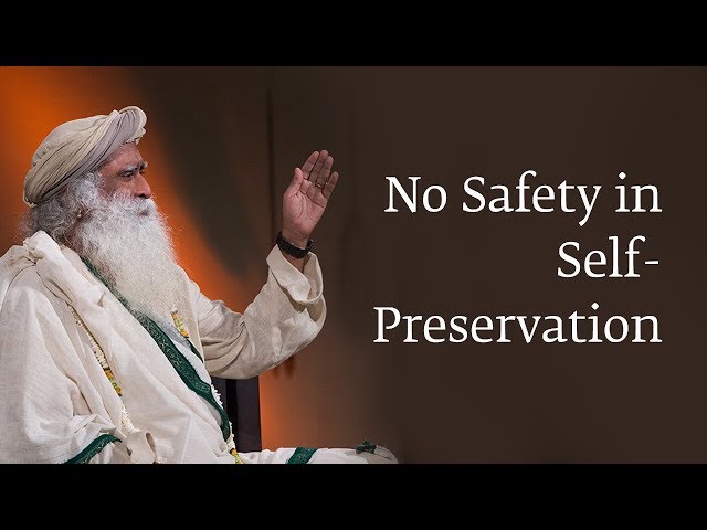 No Safety in Self-Preservation | Sadhguru