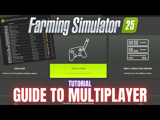 MULTIPLAYER GUIDE - Farming Simulator 25