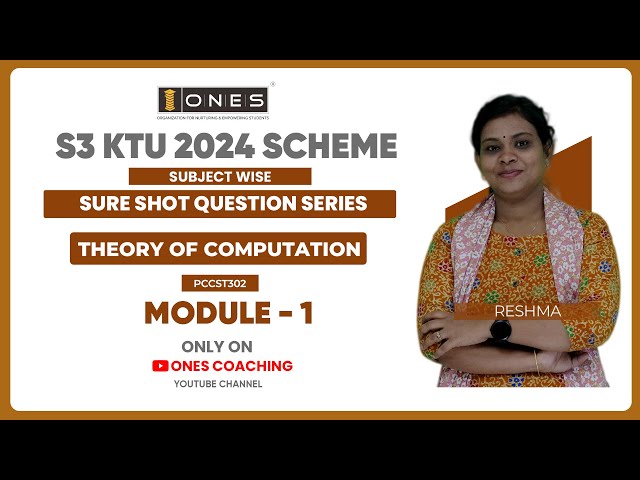 S3 KTU SURE SHOT QUESTION SERIES | THEORY OF COMPUTATION | MODULE 1