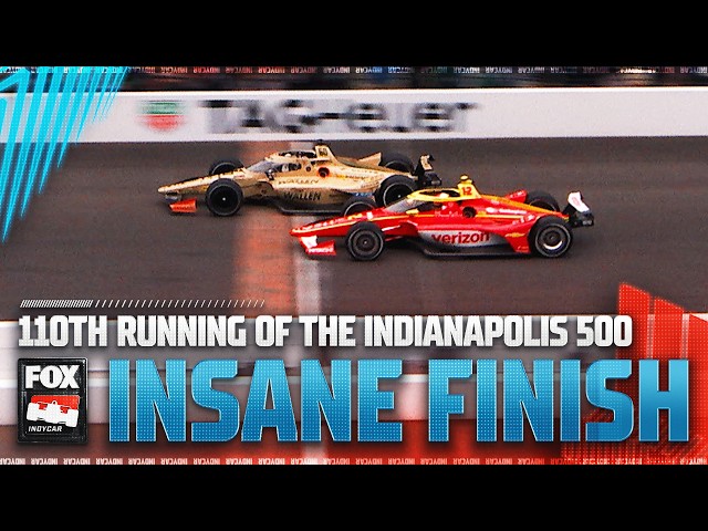 CLOSEST FINISH EVER 🏁 2026 INDY 500 🚨 Felix Rosenquist overtakes David Malukas
