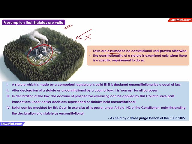 Presumption that Statutes are valid Interpretation of Statutes - Interpretation of Statutes