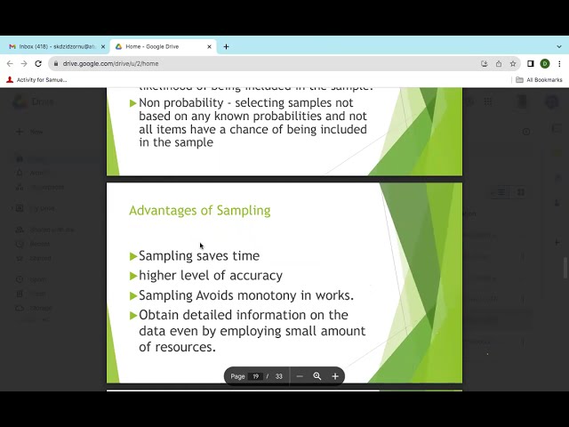 Sampling: Probabilistic and Non-Probabilistic Methods