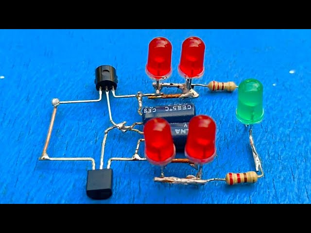 Alternate LED Flasher Using 2 Transistors | Astable Multivibrator Circuit