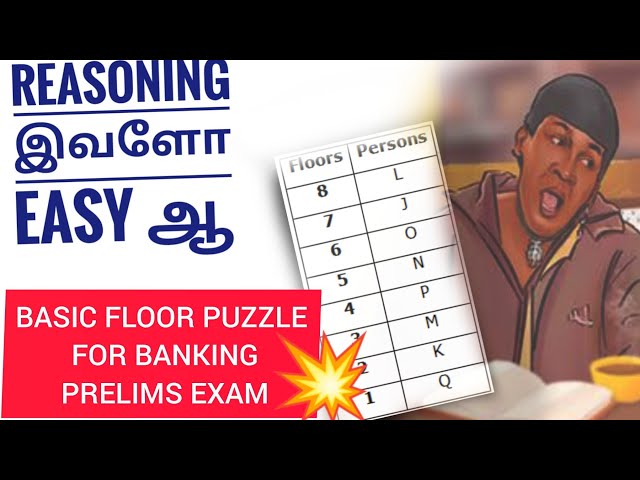 Floor Puzzle Basics in Tamil | Reasoning Shortcut | Bank Exams Preparation