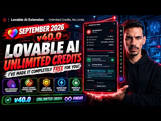 How the NEW Lovable Extension Works | Unlimited Prompts, Unlimited Credits free lovable extension