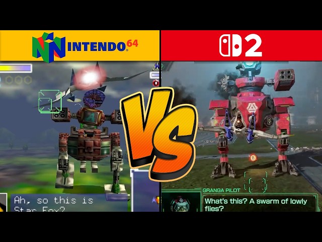 Star Fox - Switch 2 vs Nintendo 64 (Graphics Comparison)