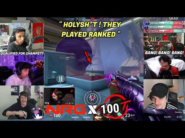 22 Minutes of Streamers React to NRG vs 100T Crazy Moments in VCT Americas Stage 2 Playoffs