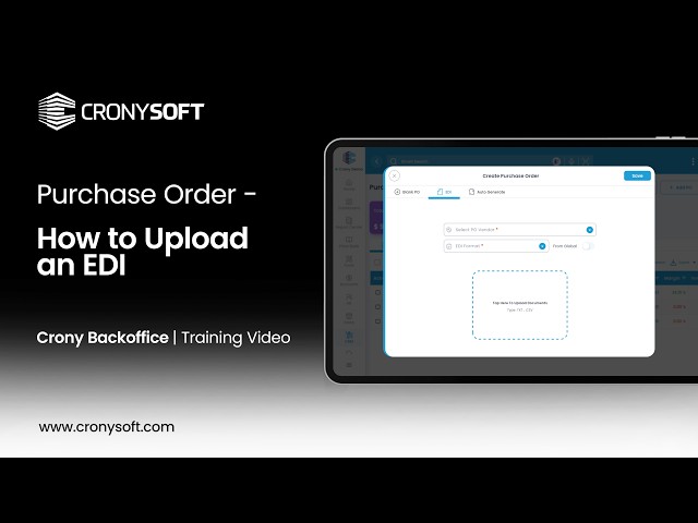Quick Tutorials | Purchase Order |  How to Upload an EDI