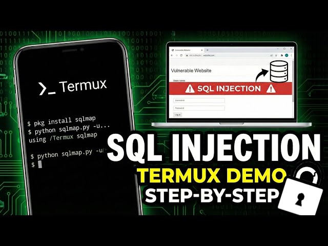 Sql Injection using Termux(Easy demo using Phone)