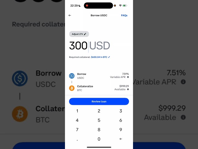 Coinbase Bitcoin Crypto Loan Tutorial