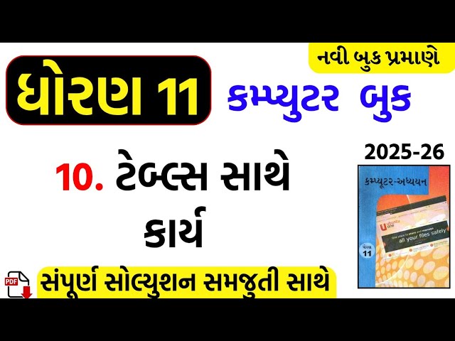 Std 11 computer ch 10 swadhyay/dhoran 11 computer ch 10 swadhyay/std 11 computer ch 10 solution