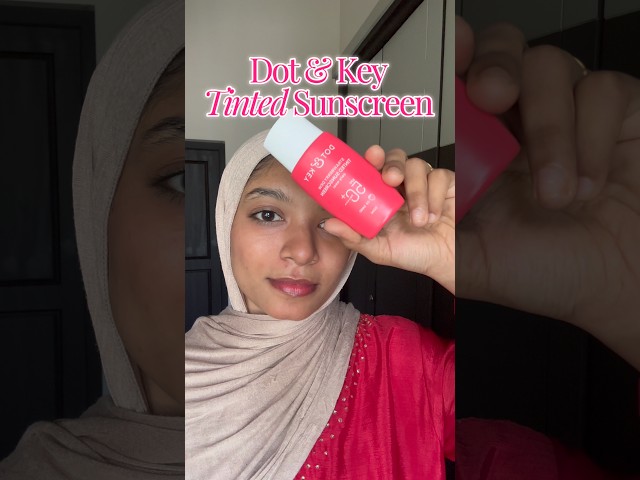 Sun protection, skin tint, and glow—all in one step. ☀️✨ #dotandkey  #tintedsunscreen #viral #shorts