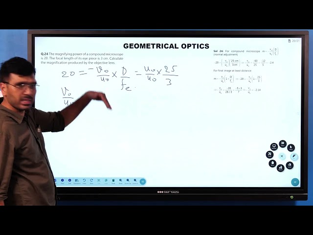 Calculating Objective Lens Magnification in a Compound Microscope | Class 12 Physics | NoMoreClass