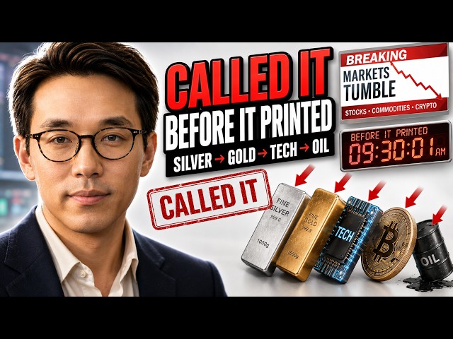 I Called the Silver Drop Before It Printed — Gold, Tech, Crypto, Oil All Followed