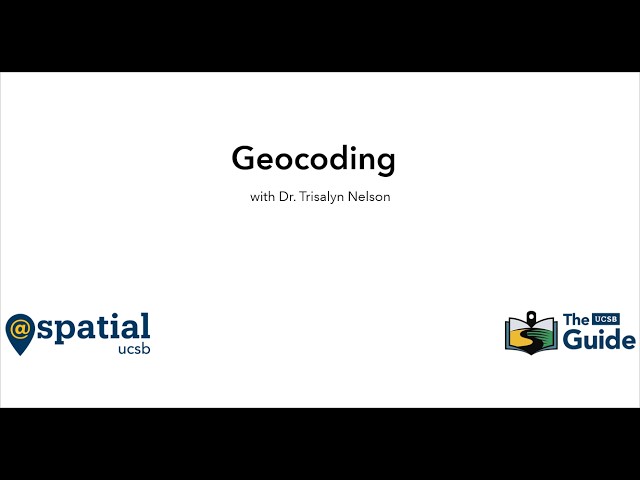 Geocoding