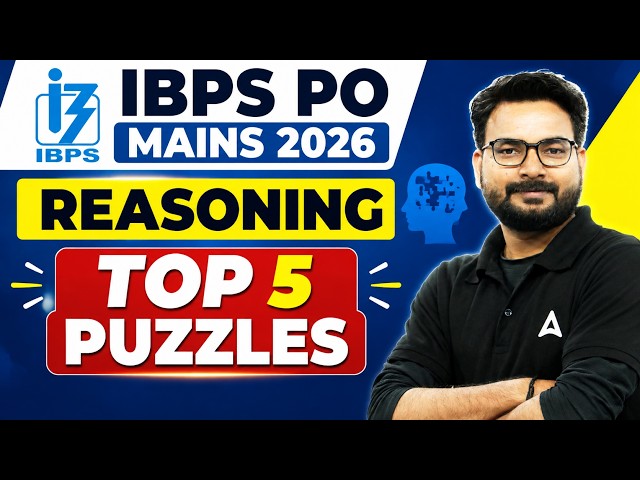 IBPS PO Mains 2026 Reasoning | Top 5 Puzzles You Must Practice | Saurav Sir