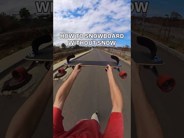 How to snowboard without Snow #skateboarding #freeboard #snowboard