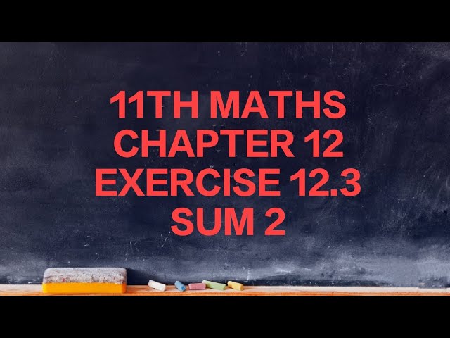 TN CLASS 11TH MATHS/CHATER 12/PROBABILITY THEORY/EXERCISE 12.3 SUM 2(@MATHSSTUDENT)