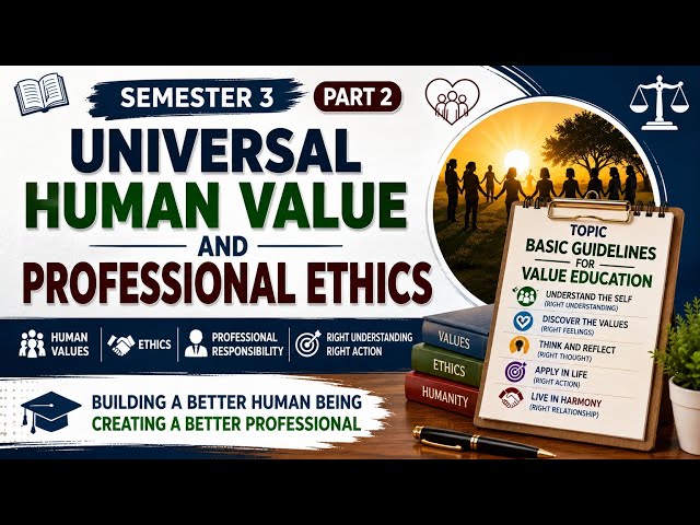 Universal Human Value Topic: Basic Guidelines for Value Education @NextGenPharmaWarrior 