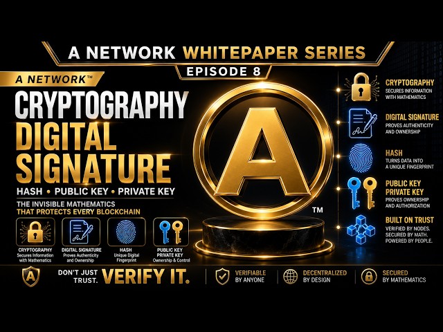 A Network | Cryptography | Digital Signature | Hash | #ANetwork #ANet #wANet