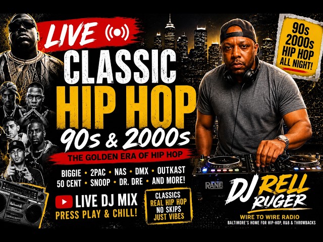 Hip Hop Mix | 90s & 2000s Throwback Rap |  DJ Rell Ruger | LIVE Dj Set Classic | July 2026