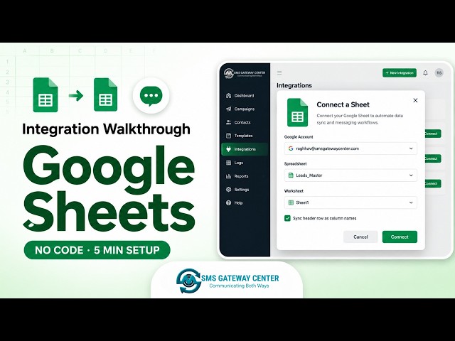 Send SMS & WhatsApp Automatically from Google Sheets | Step-by-Step Setup (2026)