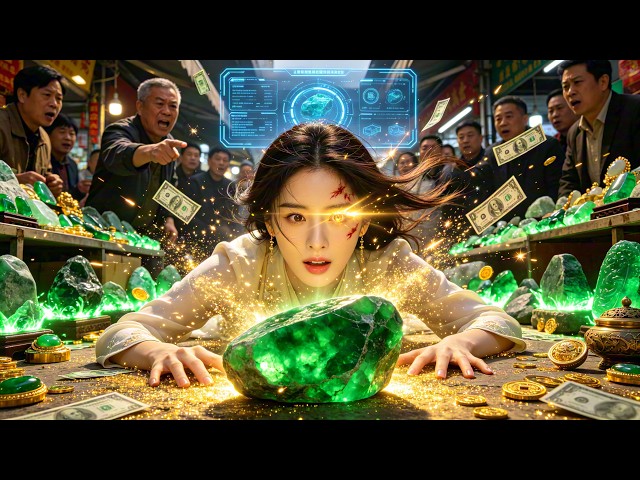 Golden eyes turn janitor into billionaire gem queen. #drama #shortdrama #gambleking