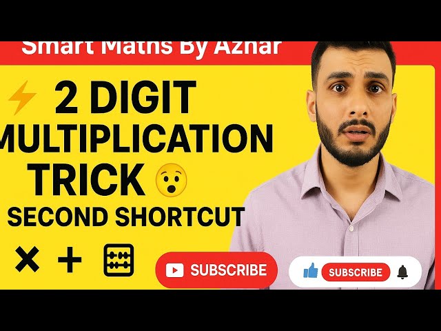 Multiply 2 Digit Numbers in 3 Seconds! 😱 | Easy Vedic Math Trick | Fast Calculation Tips