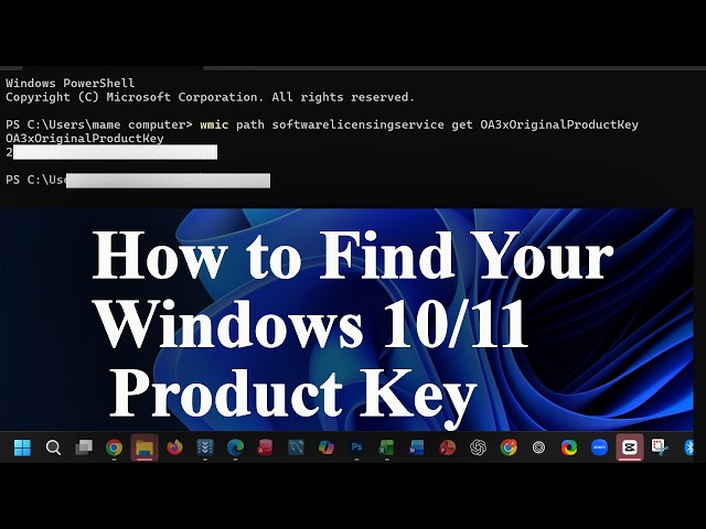 How to Find Your Windows Product Key (Windows 11 & 10)